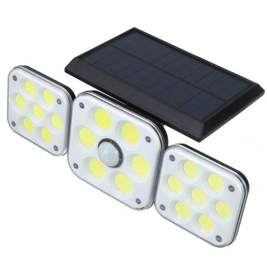 138 COB LED Solar Panel Street Light Outdoor PIR Motion Sensor Security Lamp