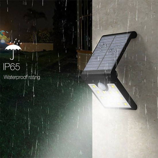 14 LED Solar Induction Folding Wall Lamp PIR Motion Sensor Wall Light Waterproof Solar Powered Sunlight for Garden Decoration