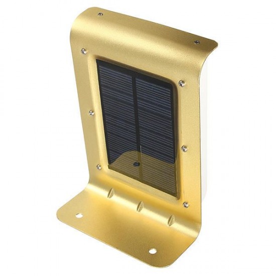 16 LED Solar Power Voice Sensor Wall Light Garden Yard Lamp Waterproof