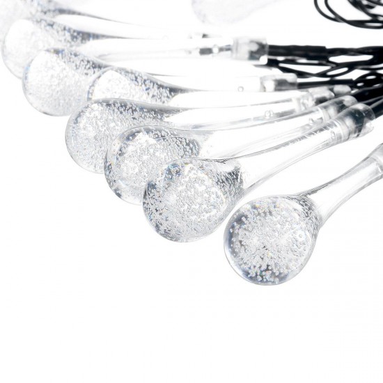 16.4FT 5M 20LED Solar Outdoor String Light Two Modes Water Drop Fairy Lamp Garden Christmas Decoration 16.4FT 5M 20LED Solar Outdoor String Light Two Modes Water Drop Fairy Lamp Garden Christmas Decoration
