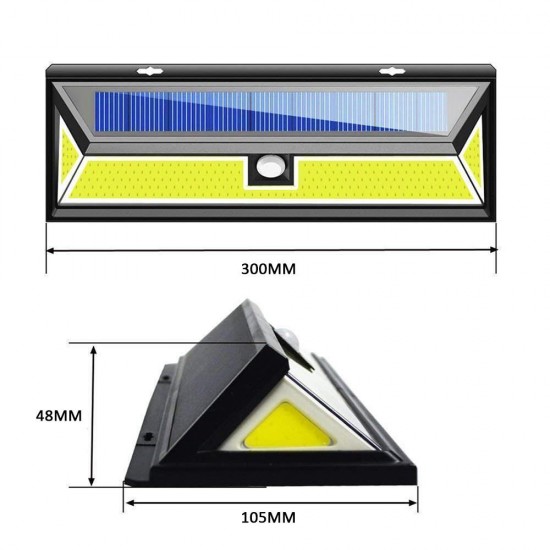 180 LED Solar Light Powered Wall Light PIR Motion Sensor Security Lamp Outdoor