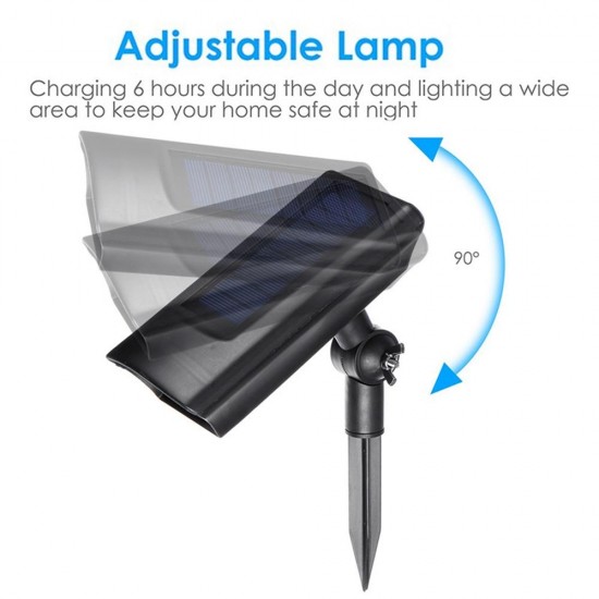 2 in 1 Solar Landscape Spot Light LED Dummy Camera Security Wall Light Sensor Lamp 2 in 1 Solar Landscape Spot Light LED Dummy Camera Security Wall Light Sensor Lamp