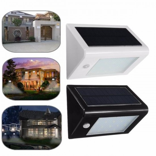 20 LED Solar Powerd Motion Sensor Wall Light Outdoor Garden Path Landscape Lamp