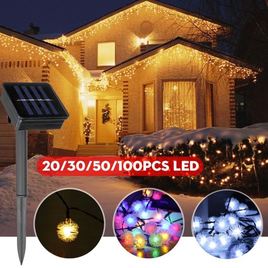 20/30/50/100LED Solar String Light Ball Waterproof Fairy Lamp Garden Outdoor Party Christmas Decoration 20/30/50/100LED Solar String Light Ball Waterproof Fairy Lamp Garden Outdoor Party Christmas Decoration
