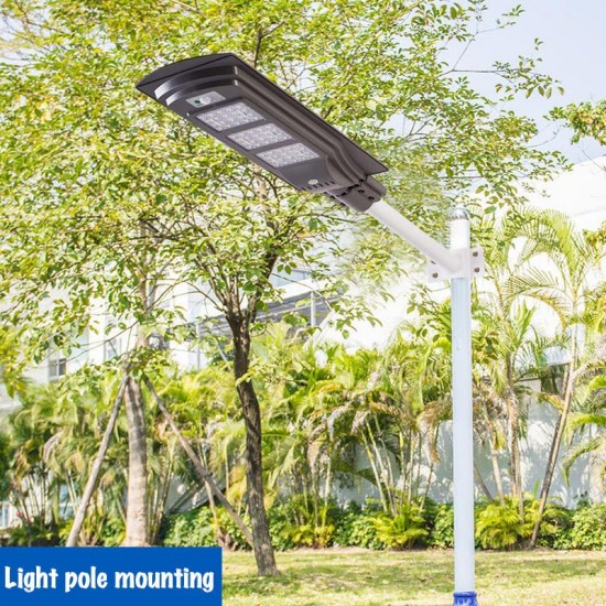 20W 40W 60W LED Solar Powered Outdoor Street Light PIR Motion Sensor Lamp