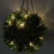 20cm Solar Powered Artificial Topiary Ball LED Solar Light Outdoor Wedding Garden Decorative Lamp