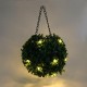 20cm Solar Powered Artificial Topiary Ball LED Solar Light Outdoor Wedding Garden Decorative Lamp