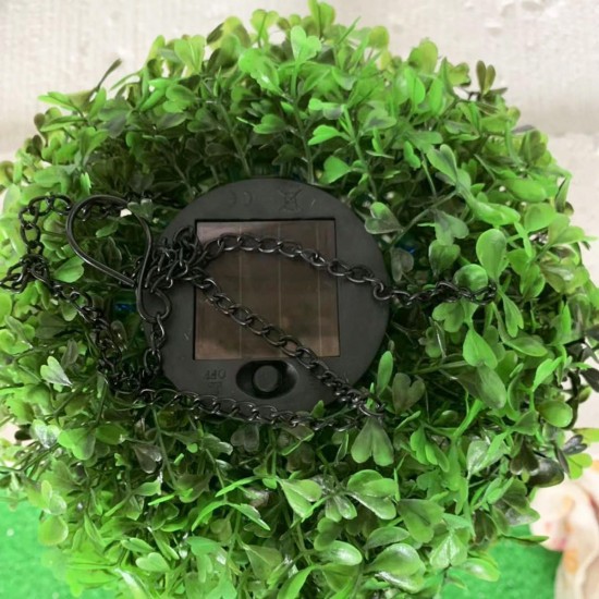 20cm Solar Powered Artificial Topiary Ball LED Solar Light Outdoor Wedding Garden Decorative Lamp