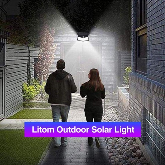 212 Led Outdoor Solar Wall Light Motion Sensor Waterproof Safety Light