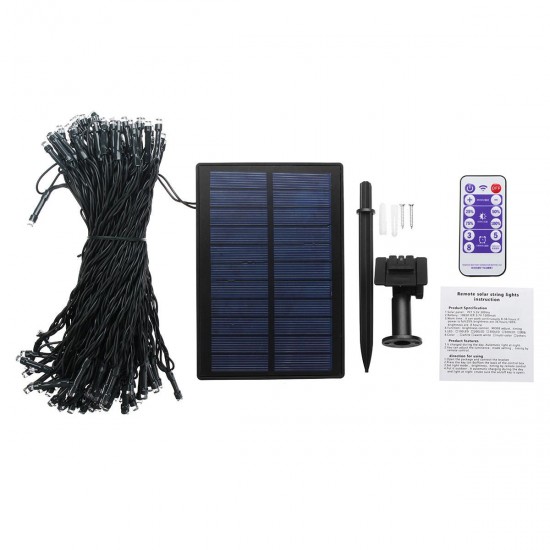 22M 200 LED Solar Powered Fairy String Light Party Christmas Tree Decorations Lights Garden Outdoor Remote Control 22M 200 LED Solar Powered Fairy String Light Party Christmas Tree Decorations Lights Garden Outdoor Remote Control
