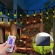 22M 200 LED Solar Powered Fairy String Light Party Christmas Tree Decorations Lights Garden Outdoor Remote Control