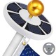 22cmx3.5cm LED Solar Flagpole Light Super-Bright Outdoor Garden Lamp 22cmx3.5cm LED Solar Flagpole Light Super-Bright Outdoor Garden Lamp