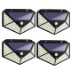 2/3/4PCS 100LED Solar Light Wireless Motion Sensor Waterproof Security Outdoor Garden Wall Lamp