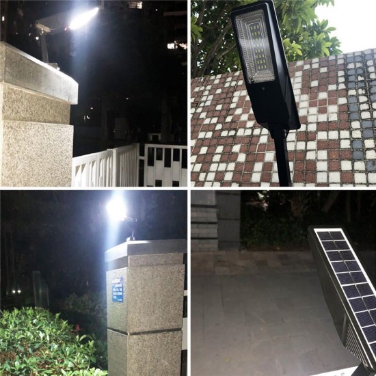 24 LED Solar Wall Street Light PIR Motion Sensor Outdoor Yard Garden Lamp+Remote