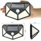 2/4Pcs 100 LED Solar Power Waterproof PIR Motion Sensor Solar Light Outdoor Garden Lamp