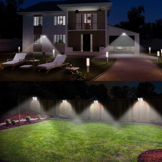 2/4Pcs 40 LED Solar Light Wide Angle Outdoor Wall Lamp 10M Sensoring Distance 120 Degree Sensoring Angle 150 Lumen 4 Luminescent Surfaces 2/4Pcs 40 LED Solar Light Wide Angle Outdoor Wall Lamp 10M Sensoring Distance 120 Degree Sensoring Angle 150 Lumen 4 Luminescent Surfaces