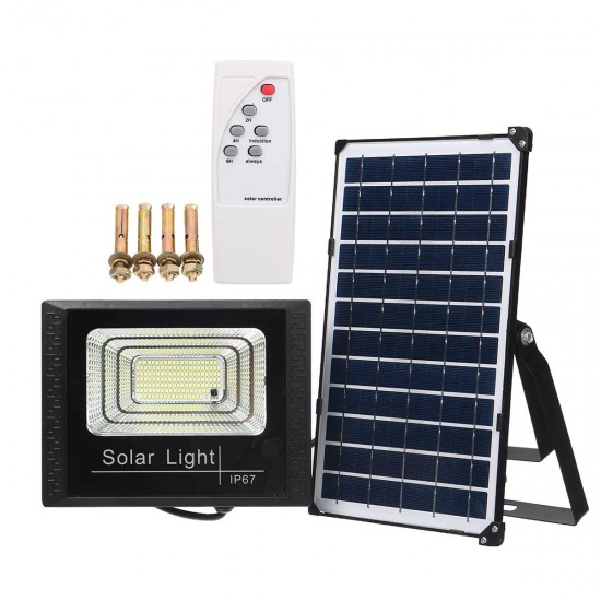 250W Solar Light LED Street Floodlight Garden Spotlight Remote Control