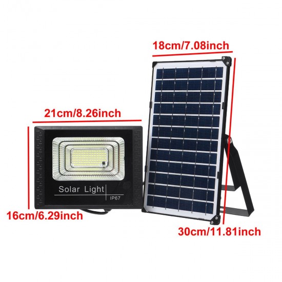 250W Solar Light LED Street Floodlight Garden Spotlight Remote Control