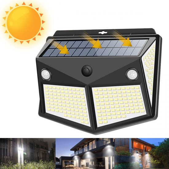 260 LED Outdoor Garden Solar Powered Security Wall Light PIR Motion Sensor Lamp 260 LED Outdoor Garden Solar Powered Security Wall Light PIR Motion Sensor Lamp