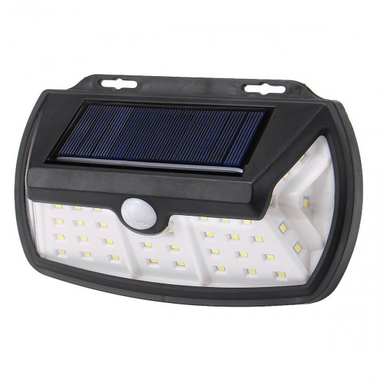 28/42 LED Solar Power PIR Motion Sensor Wall Street Light Outdoor Security Flood Lamp