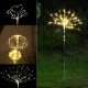 2PCS Solar Power DIY Light Control LED Firework Starburst Landscape Lamp for Home Garden Ground Lawn