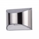 2PCS Stainless Steel LED Solar Fence Wall Light Outdoor Waterproof Step Lamp for Garden Decor
