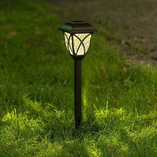 2PCS/6PCS Outdoor LED Solar Light Waterproof Stake Lamp Home Garden Yard Lawn Decor