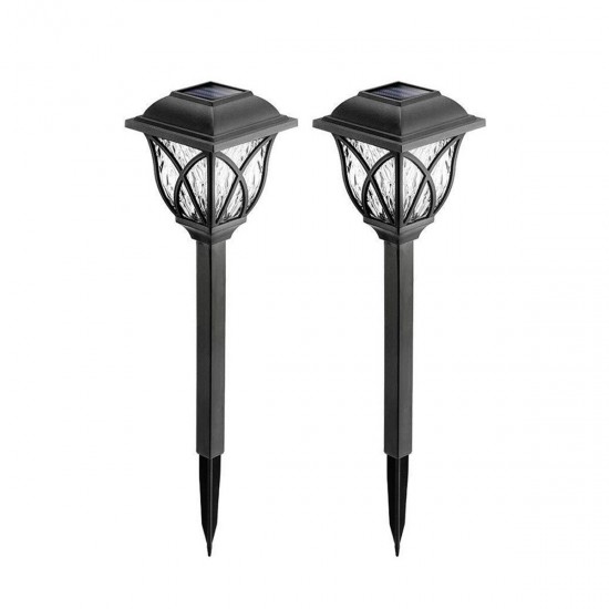 2PCS/6PCS Outdoor LED Solar Light Waterproof Stake Lamp Home Garden Yard Lawn Decor