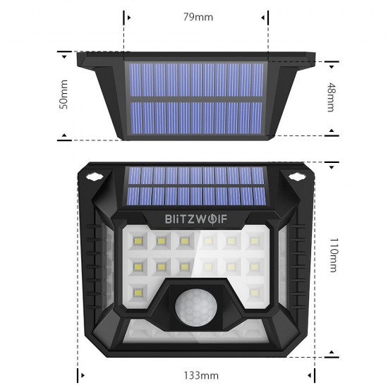 2Pcs BW-OLT3 Outdoor Solar Lights 32 LED 120°PIR Sensor Wide Angle Waterproof Wall Light for Garden Path Yard Security Lamp 2Pcs BW-OLT3 Outdoor Solar Lights 32 LED 120°PIR Sensor Wide Angle Waterproof Wall Light for Garden Path Yard Security Lamp