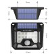 2Pcs BW-OLT3 Outdoor Solar Lights 32 LED 120°PIR Sensor Wide Angle Waterproof Wall Light for Garden Path Yard Security Lamp