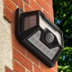 2Pcs BW-OLT3 Outdoor Solar Lights 32 LED 120°PIR Sensor Wide Angle Waterproof Wall Light for Garden Path Yard Security Lamp