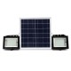 2Pcs Remote Control 80 LED Flood Light Dimmable Timer Waterproof Solar Light Street Light