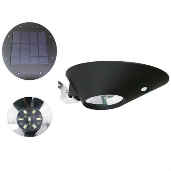 2W 7 LED Wireless Solar Sensor Motion Wall Light Waterproof Outdoor Garden Lamp