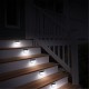 2X Waterproof Outdoor 6 LED Solar Panel Semi-Sphere Fence Garden Wall Light