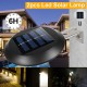 2pcs 9 LED Solar Powered Wall Mounted Light Waterproof Outdoor Garden Landscape