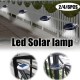 2pcs 9 LED Solar Powered Wall Mounted Light Waterproof Outdoor Garden Landscape 2pcs 9 LED Solar Powered Wall Mounted Light Waterproof Outdoor Garden Landscape