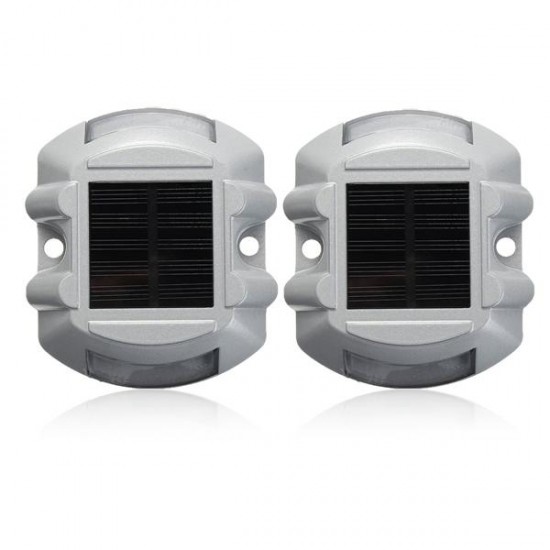 2pcs Solar LED Pathway Driveway Lights Dock Path Step Road Safety Lamps 2pcs Solar LED Pathway Driveway Lights Dock Path Step Road Safety Lamps