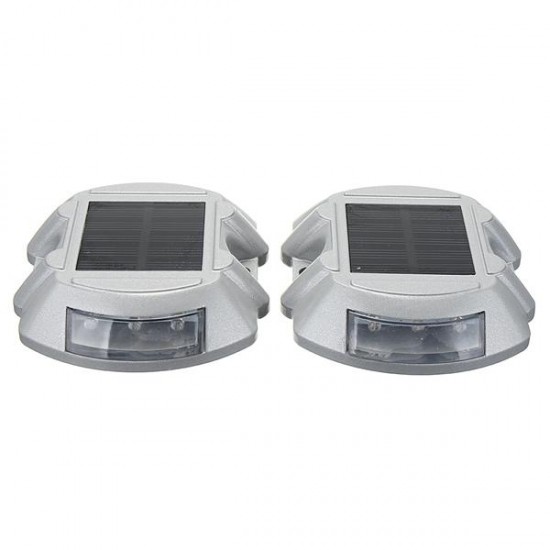 2pcs Solar LED Pathway Driveway Lights Dock Path Step Road Safety Lamps 2pcs Solar LED Pathway Driveway Lights Dock Path Step Road Safety Lamps