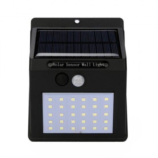 2pcs Solar Power 30 LED PIR Motion Sensor Wall Light Waterproof Outdoor Path Yard Garden Security Lamp