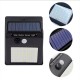 2pcs Solar Powered 30 LED PIR Motion Sensor Waterproof Wall Light for Outdoor Garden Yard 3 Modes