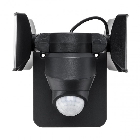 3 Modes Double Heads LED Solar Light Outdoor Motion Sensor Rotatable Waterproof Wall Lamp