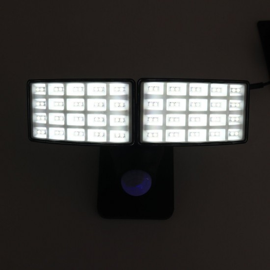 3 Modes Double Heads LED Solar Light Outdoor Motion Sensor Rotatable Waterproof Wall Lamp