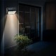 3 Modes LED Solar Light with Alarm Outdoor Garden Pathway PIR Motion Sensor Wall Lamp
