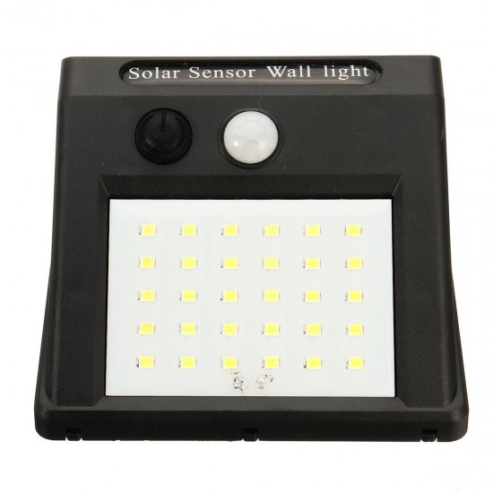 30LED Solar Light PIR Motion Sensor Security Outdoor Garden Wall Lamp