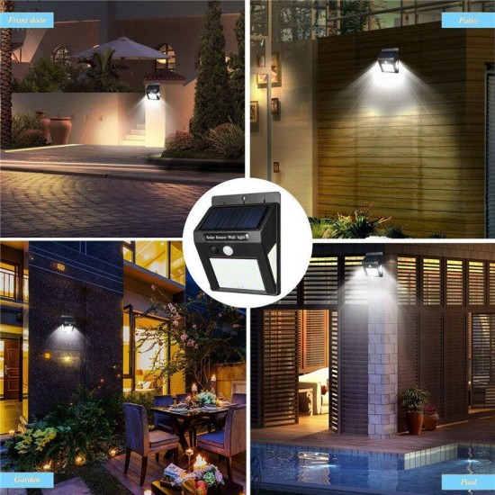 30LED Solar Light PIR Motion Sensor Wall Lamp Security Garden Outdoor 3-Side Lighting 30LED Solar Light PIR Motion Sensor Wall Lamp Security Garden Outdoor 3-Side Lighting