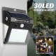 30LED Solar Light PIR Motion Sensor Wall Lamp Security Garden Outdoor 3-Side Lighting 30LED Solar Light PIR Motion Sensor Wall Lamp Security Garden Outdoor 3-Side Lighting