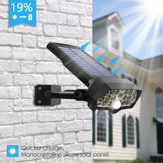 30W 16LED Solar Panel Street Light PIR Motion Sensor 360° Diming Outdoor Wall Lamp for Garden Road Pathway 30W 16LED Solar Panel Street Light PIR Motion Sensor 360° Diming Outdoor Wall Lamp for Garden Road Pathway