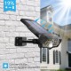 30W 16LED Solar Panel Street Light PIR Motion Sensor 360° Diming Outdoor Wall Lamp for Garden Road Pathway