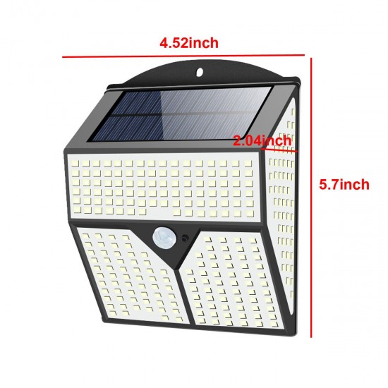 318LED Solar Light Infrared Motion Sensor Garden Security Wall Lamp for Outdoor Yard Patio 318LED Solar Light Infrared Motion Sensor Garden Security Wall Lamp for Outdoor Yard Patio