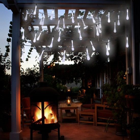 32FT 10M 100LED Solar Water Drop Fairy String Light Outdoor Garden Party Christmas Lawn Lamp Decor 32FT 10M 100LED Solar Water Drop Fairy String Light Outdoor Garden Party Christmas Lawn Lamp Decor